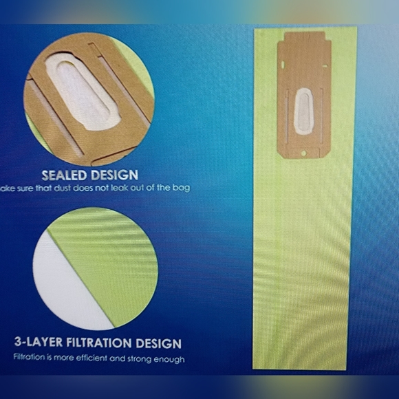 NEW 8 PACK ORECK UPRIGHT VACUUM CLEANER BAG COMPATIBLE. ORECK XL TYPE - Picture 2 of 8